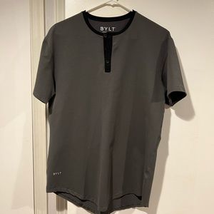 BLYT Basics short sleeve drop cut henley